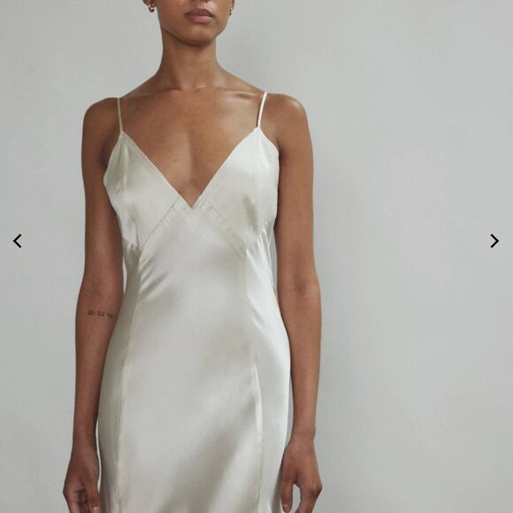 Simone Slip Dress - Ivory - Size M - PART OF SET - Picture 6 of 11
